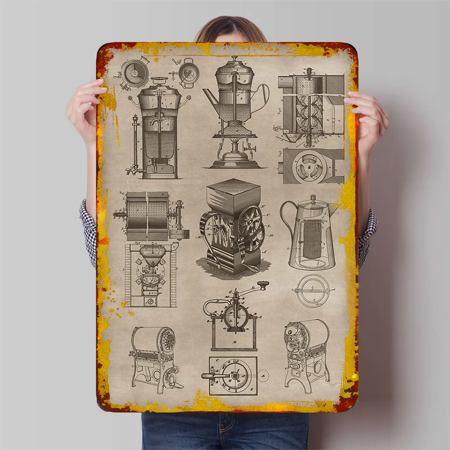 Coffee Equipment Europe - Équipement de café Vintage, peinture en
