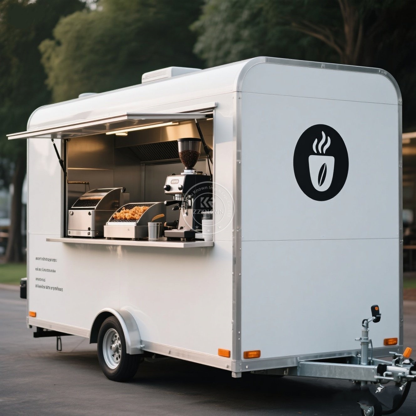 Coffee Equipment Europe - Grande van à café personnalisée, remorques